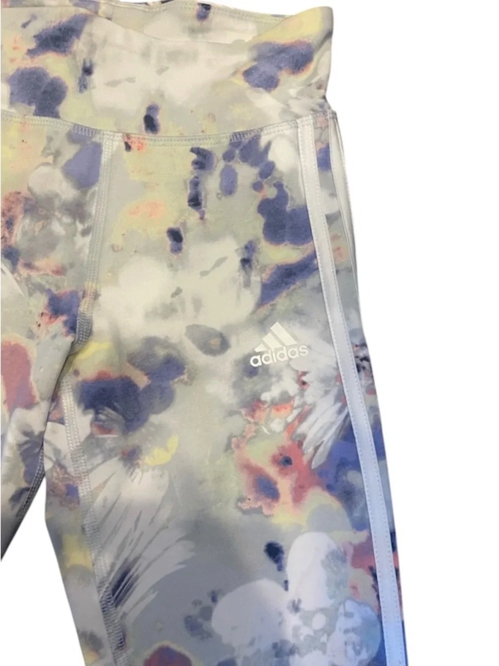 Adidas Girls Printed Leggings – Size M (10/12) NWT